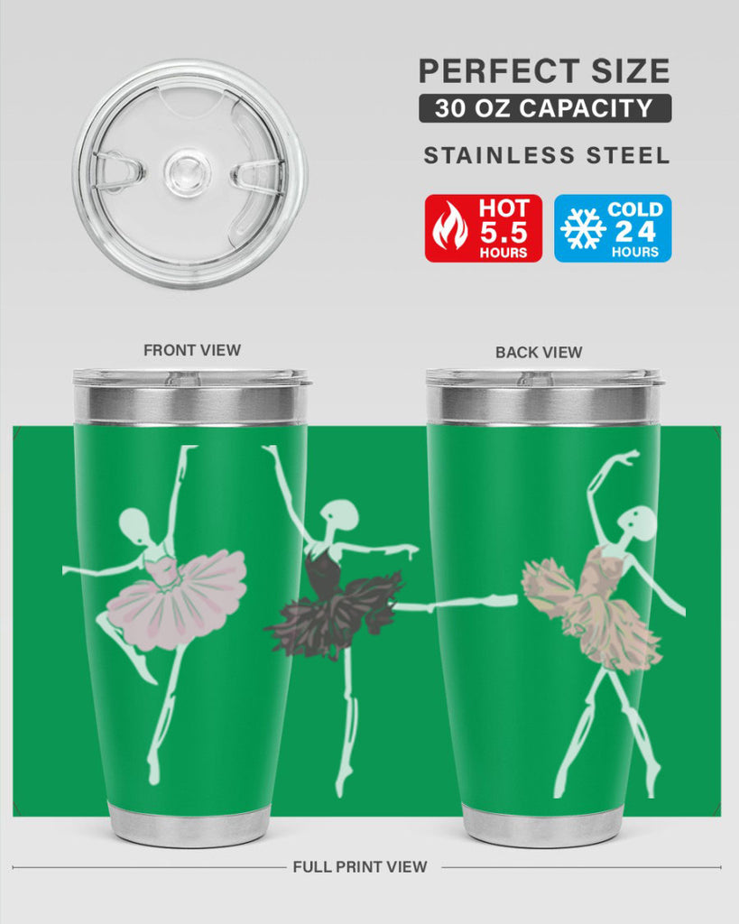 Skeleton Ballerinas Ballet Halloween Ballet 79#- ballet- Tumbler