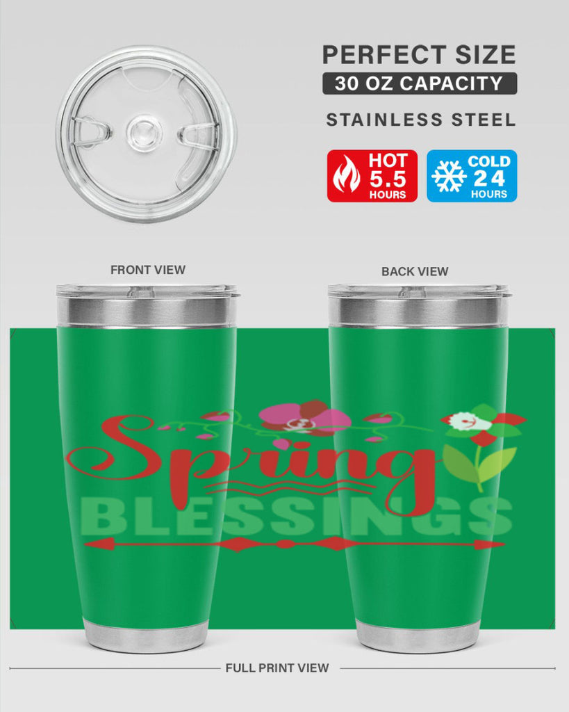 Spring Blessings 418#- spring- Tumbler