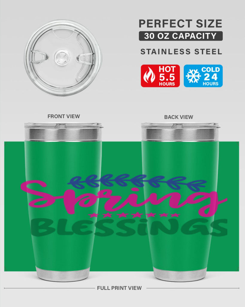 Spring Blessings 419#- spring- Tumbler