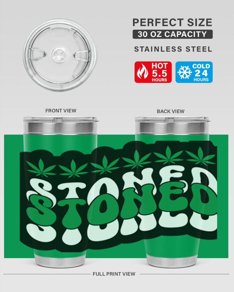 Stoned 255#- marijuana- Tumbler