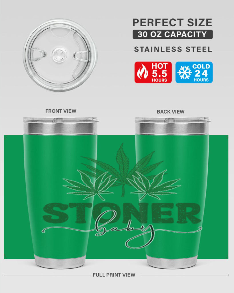 Stoner Baby Sublimation 261#- marijuana- Tumbler