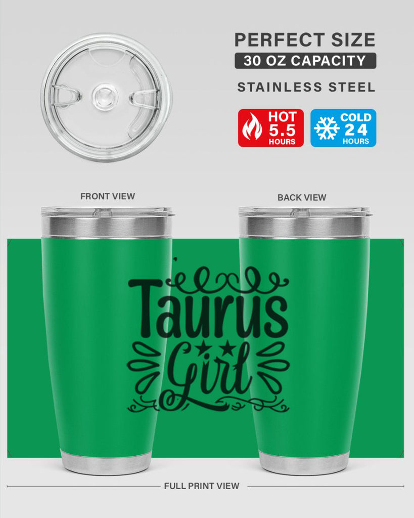 Taurus girl 497#- zodiac- Tumbler