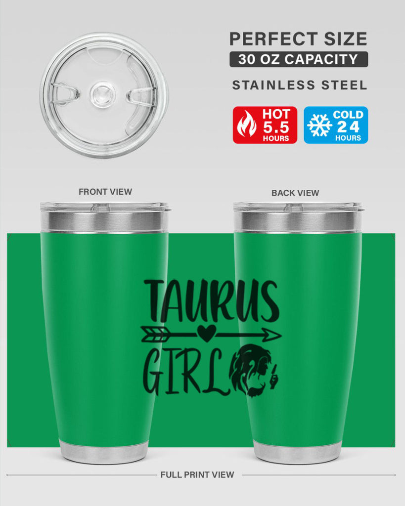 Taurus girl 498#- zodiac- Tumbler