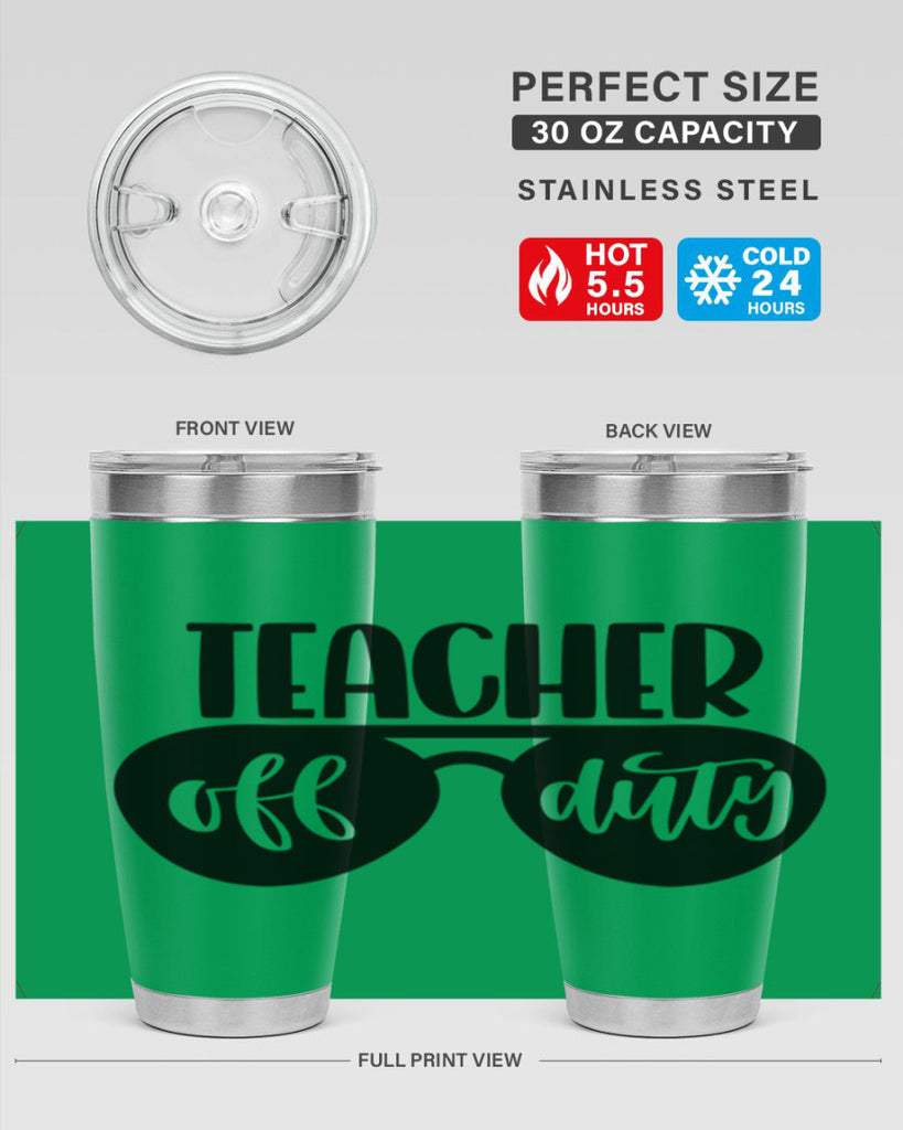 Teacher Off Duty Style 49#- teacher- tumbler