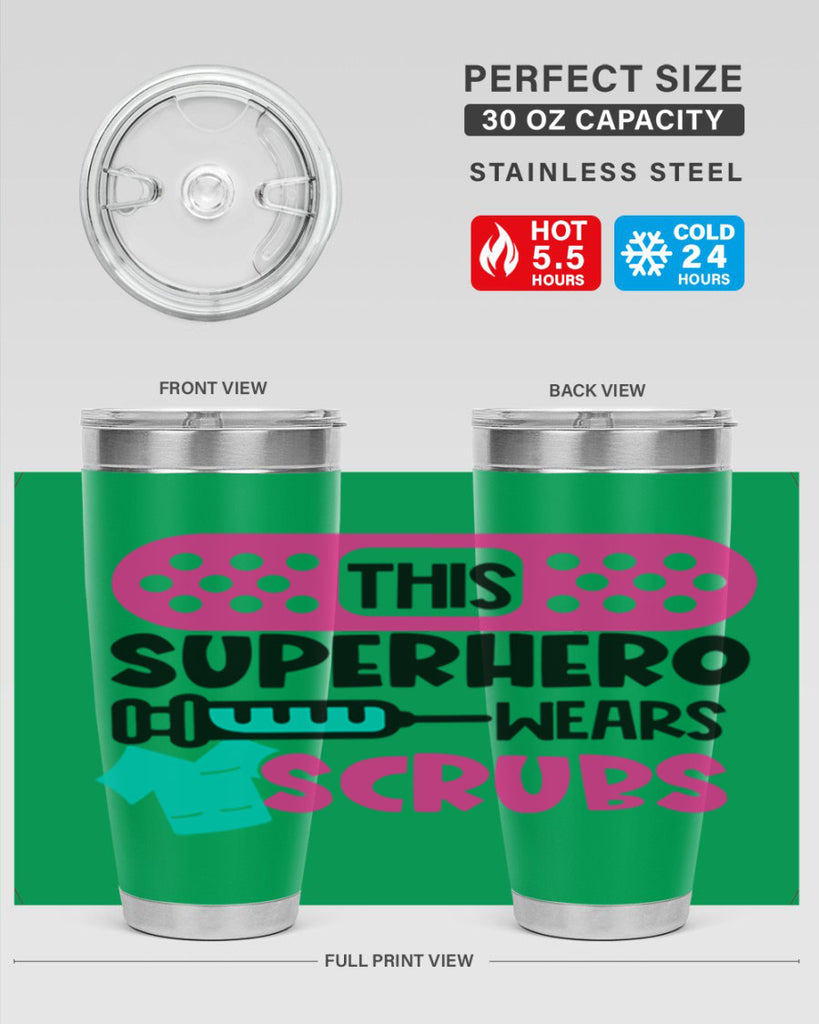 This Superhero Wears Scrubs Style Style 20#- nurse- tumbler