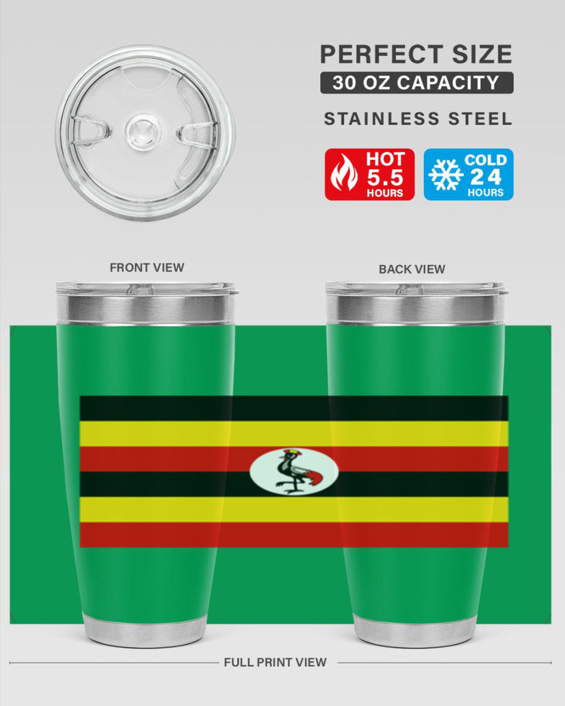 Uganda 14#- world flags- Tumbler