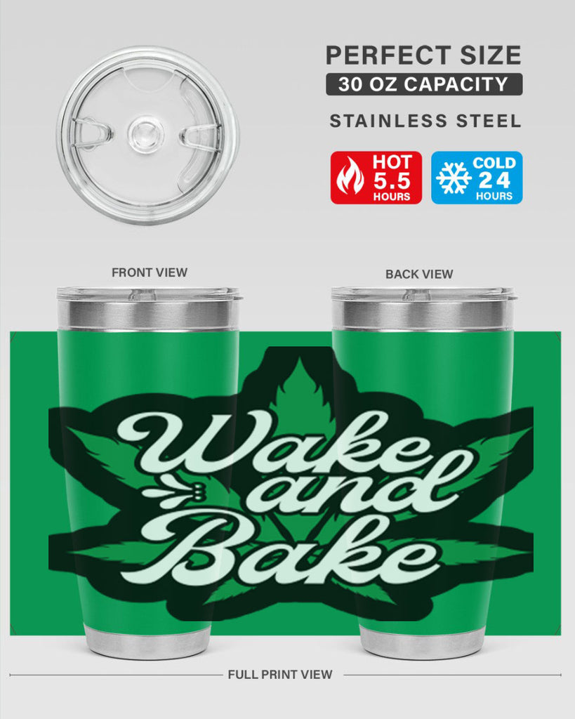 Wake and bake 273#- marijuana- Tumbler