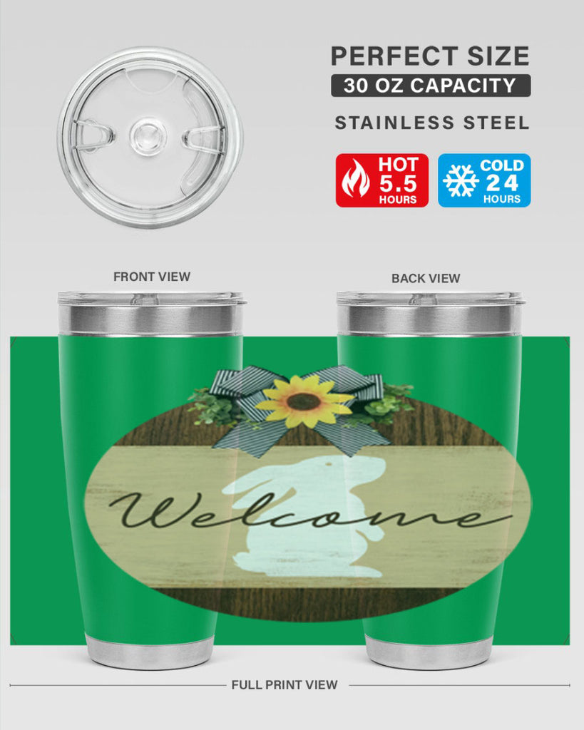 Welcome Bunny Mockup568#- spring- Tumbler