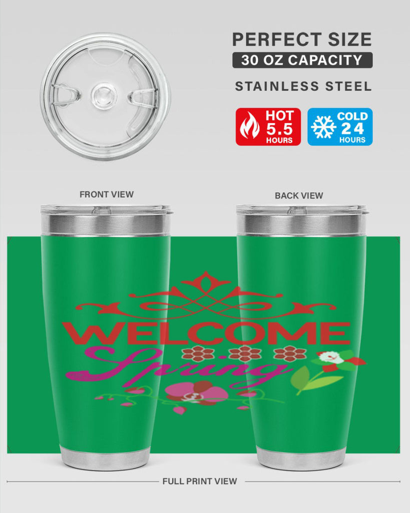 Welcome Spring 580#- spring- Tumbler