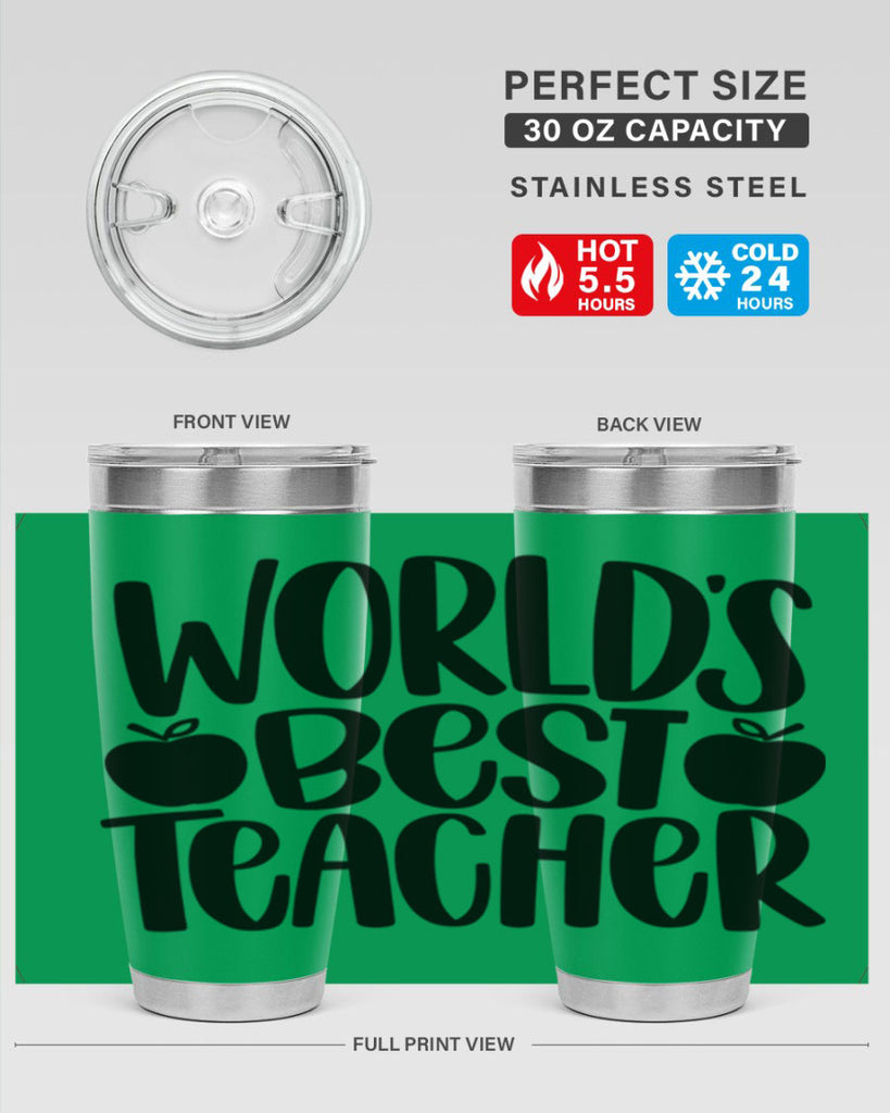 Worlds Best Teacher Style 28#- teacher- tumbler