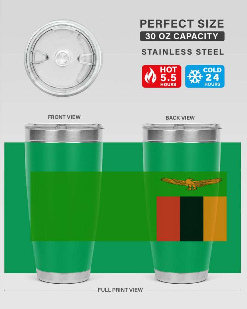 Zambia 2#- world flags- Tumbler