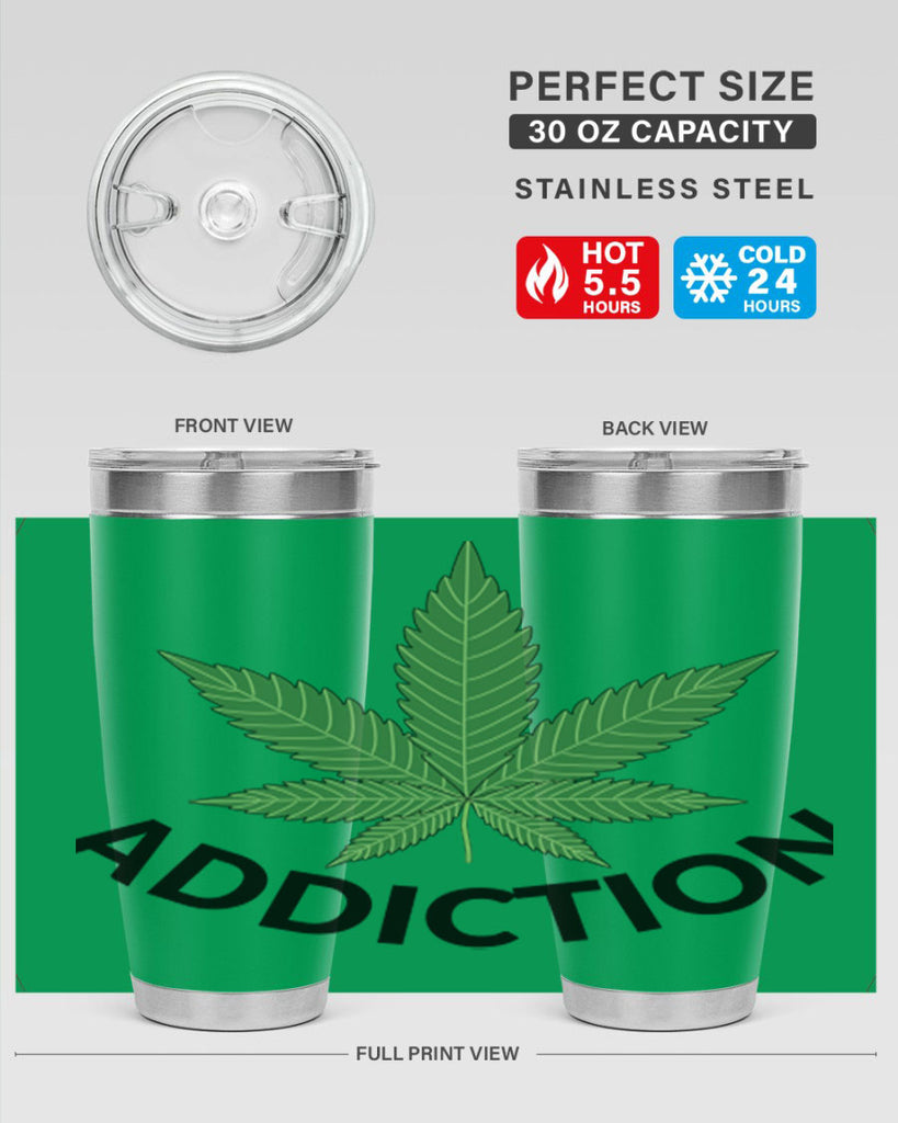 addiction cannabis 8#- marijuana- Tumbler