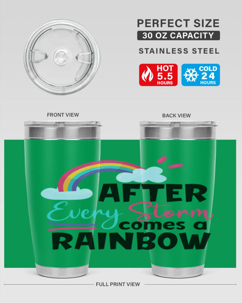 after every storm comes a rainbow Style 291#- baby- tumbler
