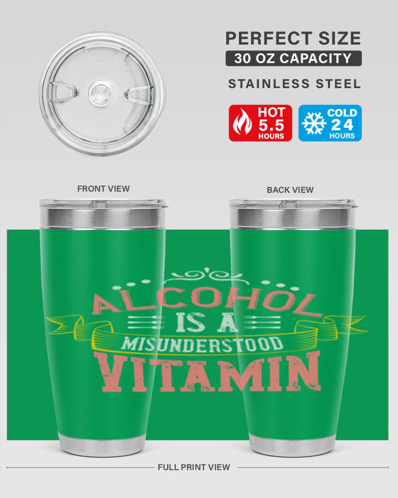 alcohol is a misunderstood vitamin 50#- cooking- Tumbler