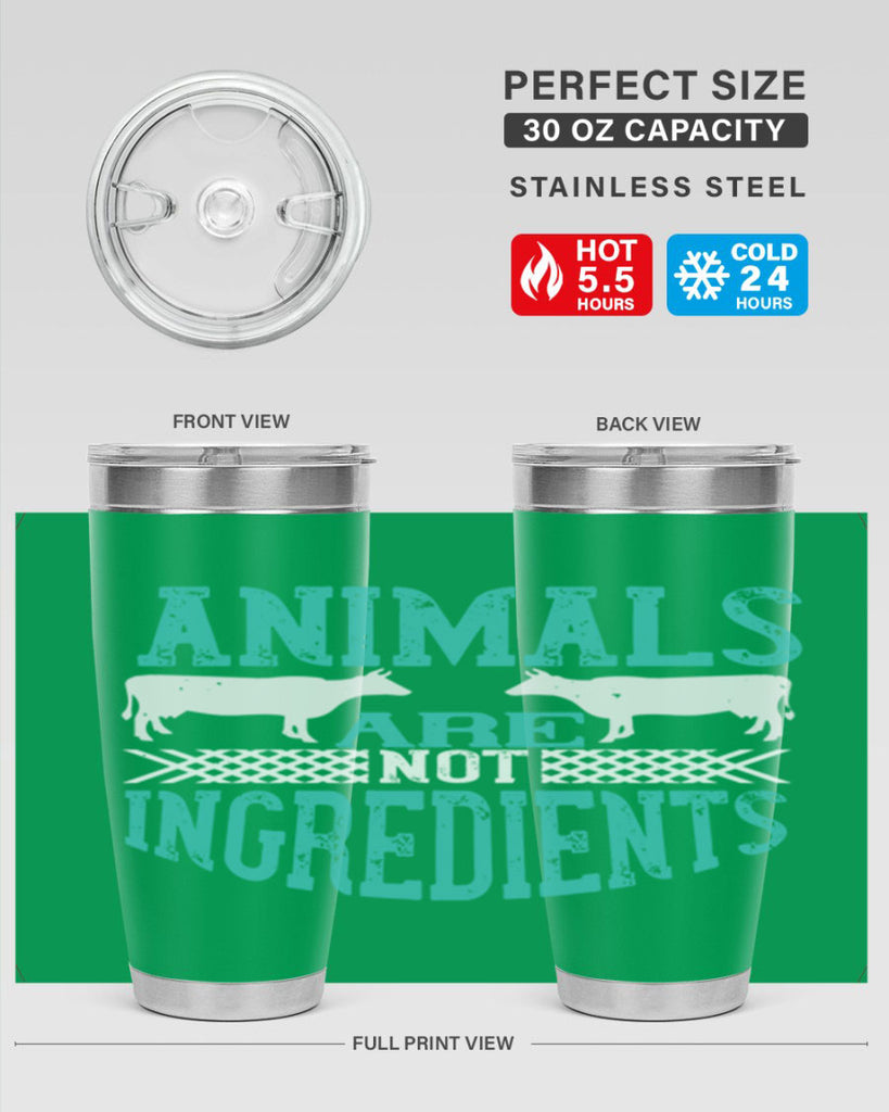 animals are not ingredients 103#- vegan- Tumbler