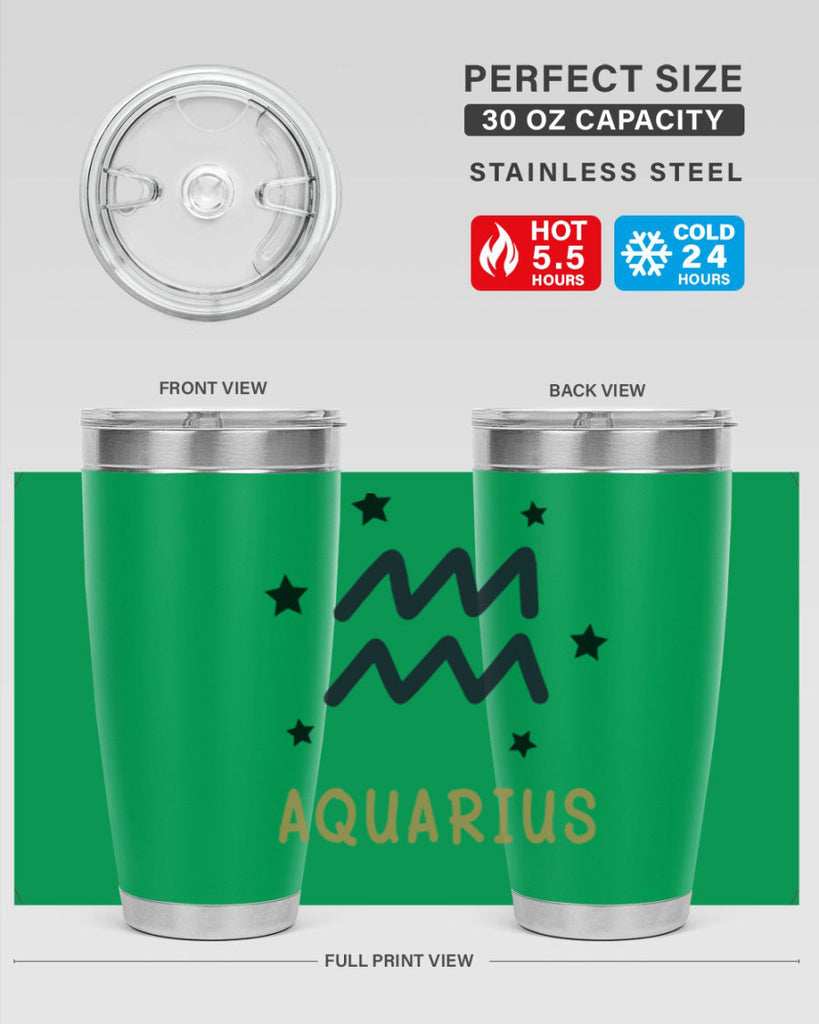 aquarius 83#- zodiac- Tumbler