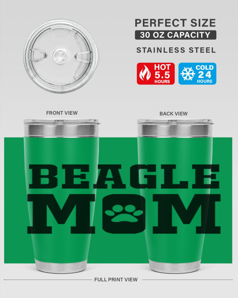 beagle mom 215#- mom- Tumbler