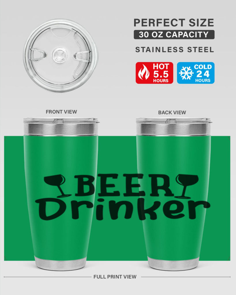 beer drinker 133#- beer- Tumbler