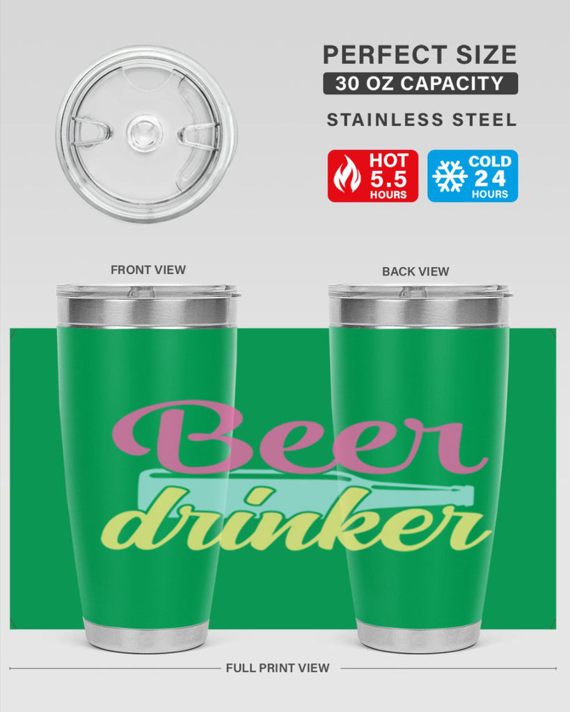 beer drinker 134#- beer- Tumbler