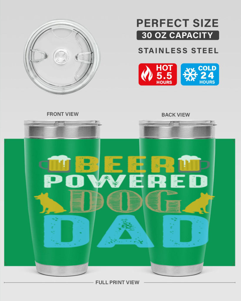 beer power dog dad 145#- beer- Tumbler