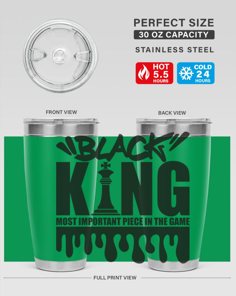 black king 214#- black words phrases- Cotton Tank