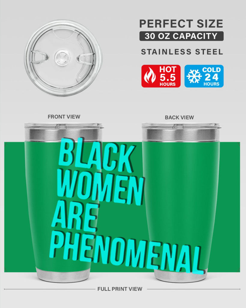 black woman are phenomenal color 216#- black words phrases- Cotton Tank