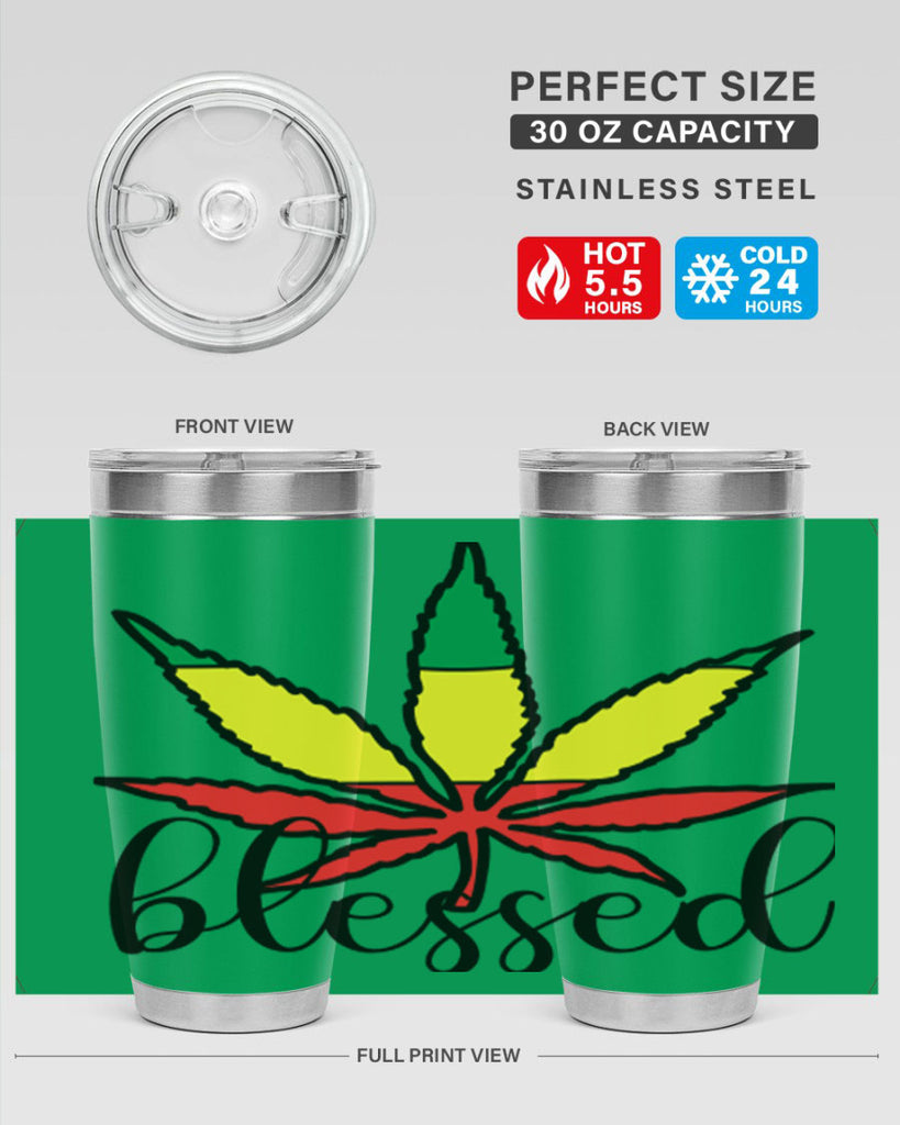 blessed cannabis jamacian 18#- marijuana- Tumbler