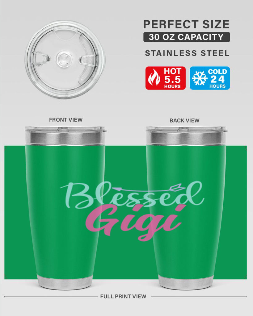 blessed gigi 65#- grandma - nana- Tumbler