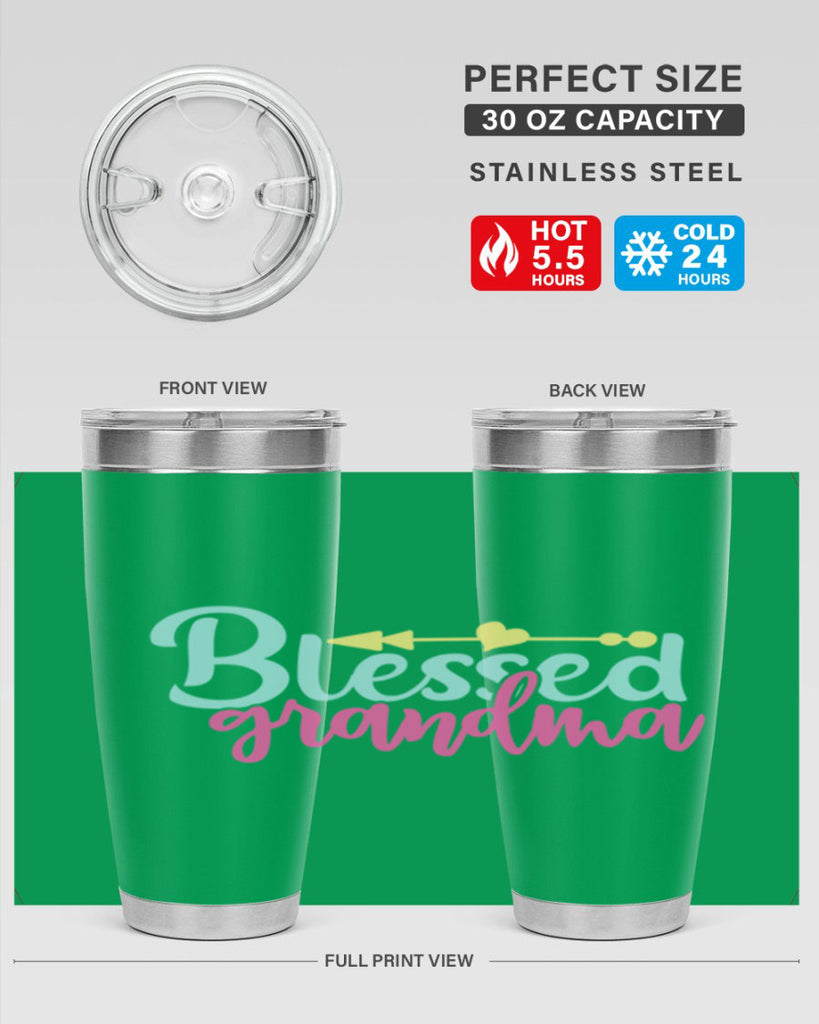 blessed grandma 63#- grandma - nana- Tumbler