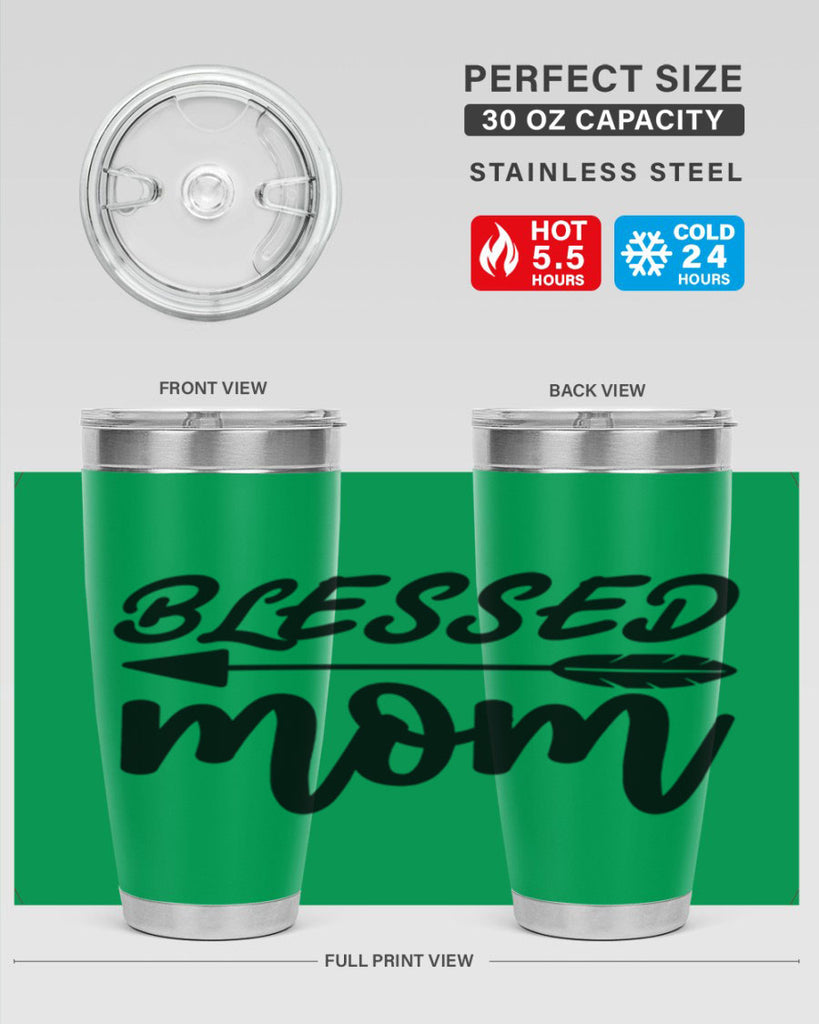 blessed mom 270#- mom- Tumbler