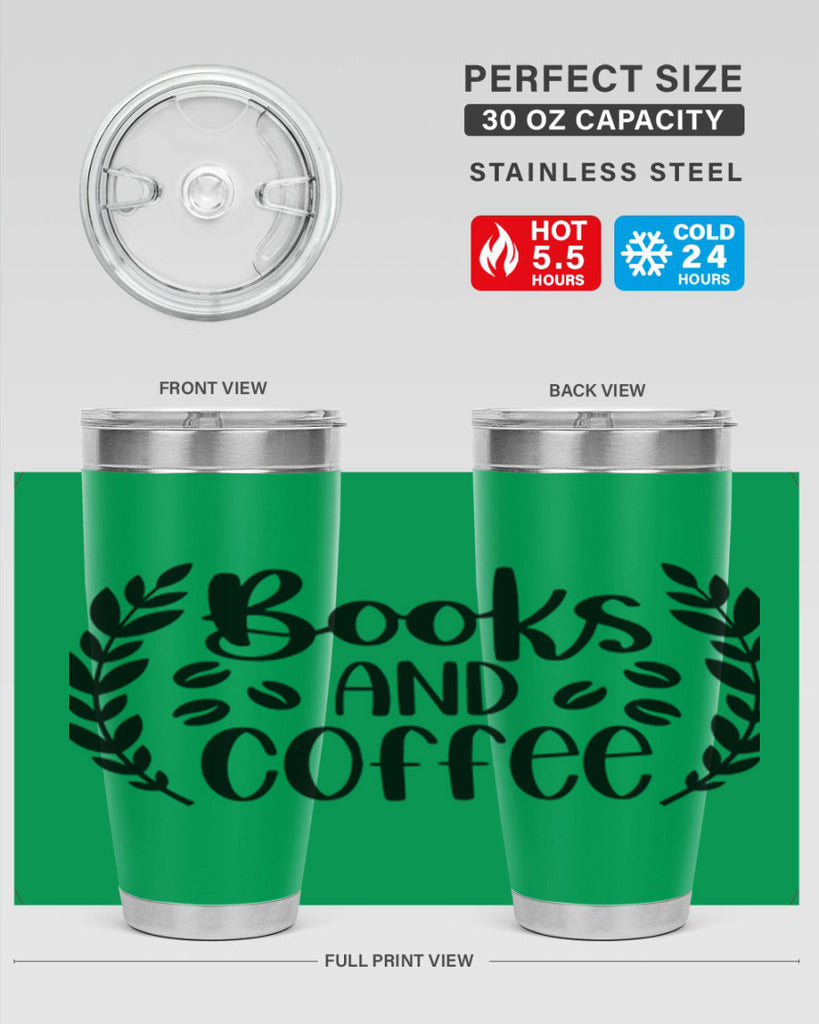 books and coffee 47#- reading- Tumbler