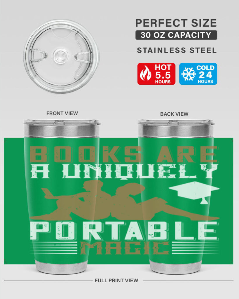 books are a uniquely portable magic 74#- reading- Tumbler