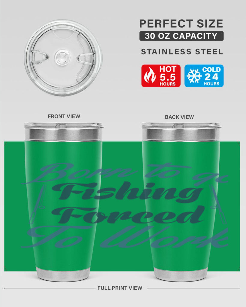 born to go fishing 177#- fishing- Tumbler