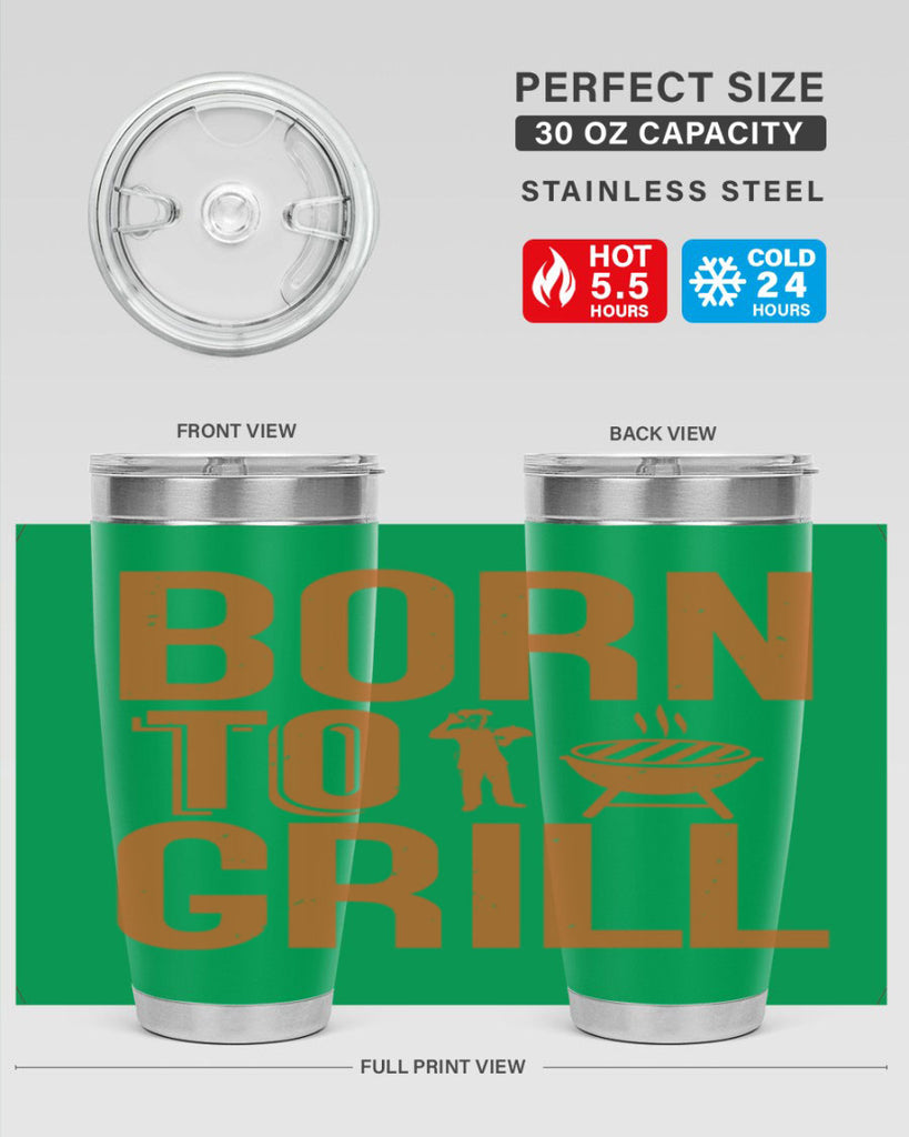 born to grill 1#- bbq- Tumbler