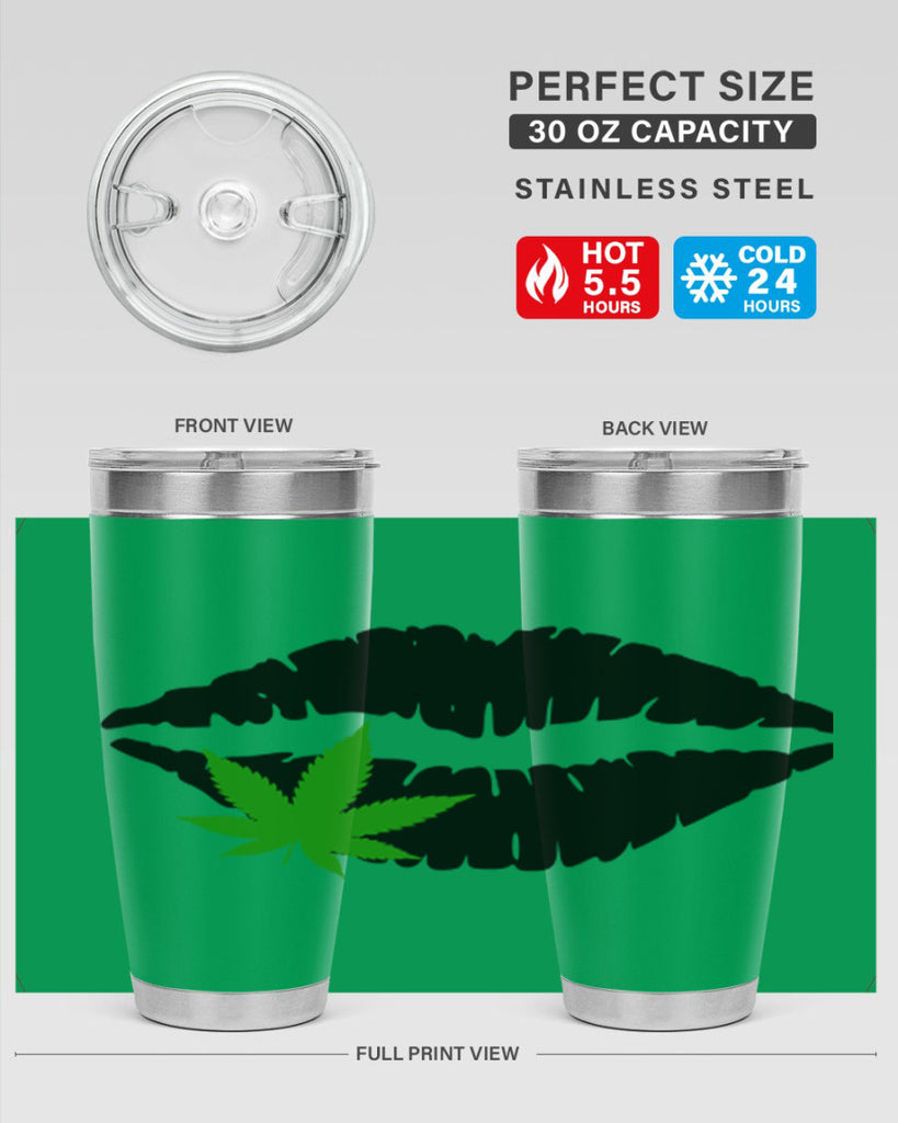 cannabis lips 47#- marijuana- Tumbler