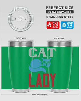 cat lady Style 31#- cat- Tumbler