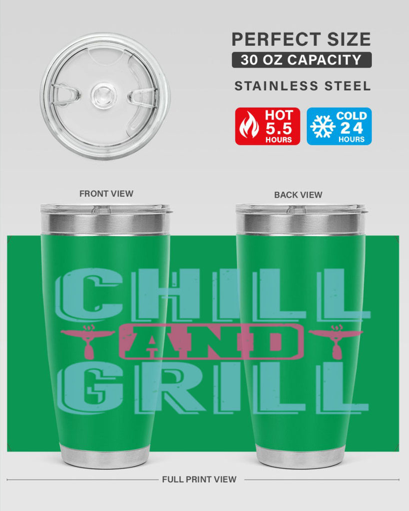 chill and grill 49#- bbq- Tumbler