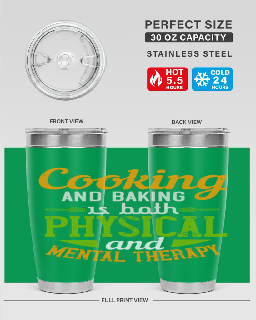 cooking and baking is both physical and mental therapy 1#- cooking- Tumbler