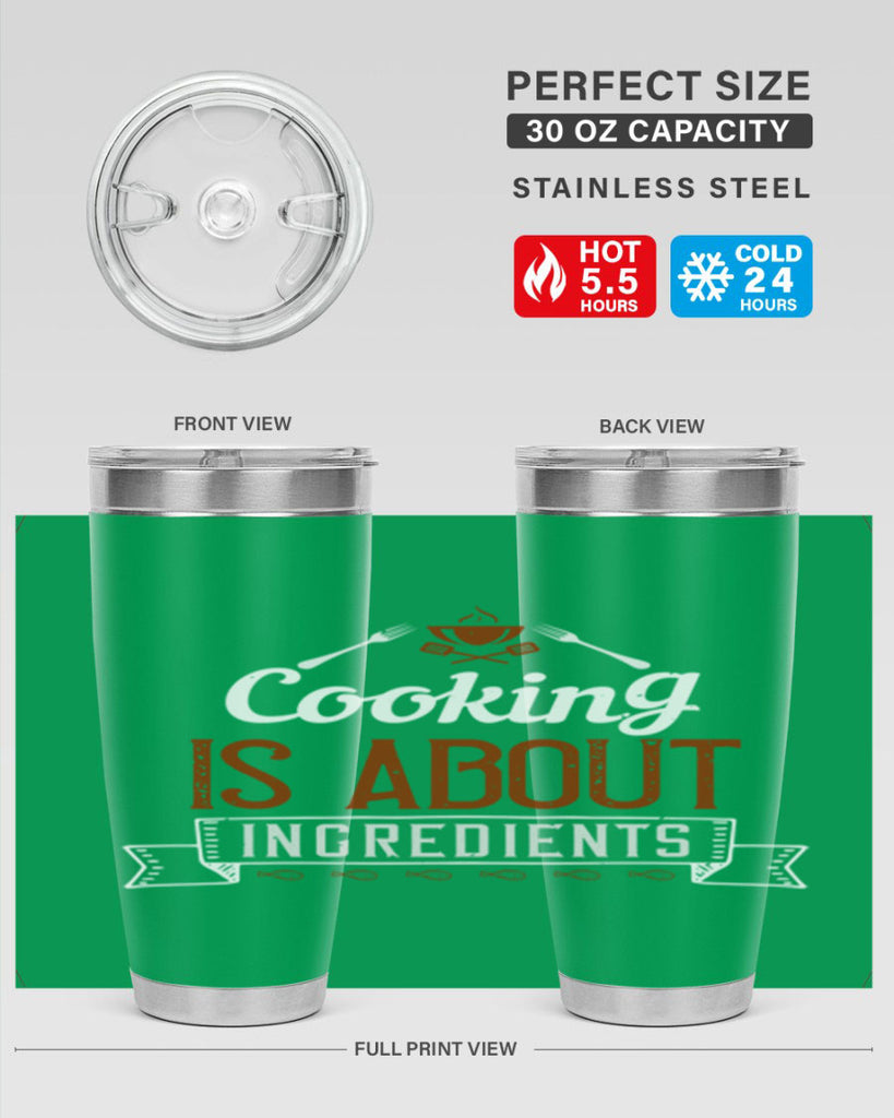 cooking is about ingredients 46#- cooking- Tumbler