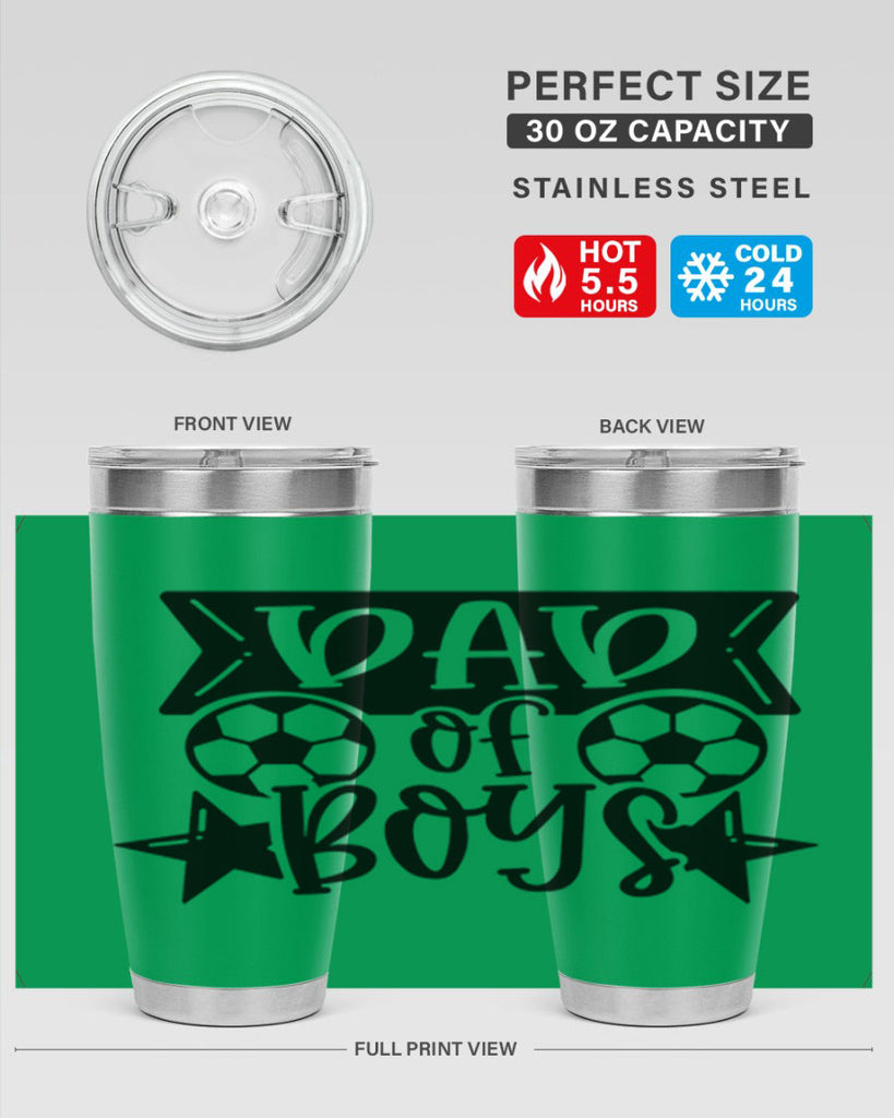 dad of boy 61#- fathers day- Tumbler