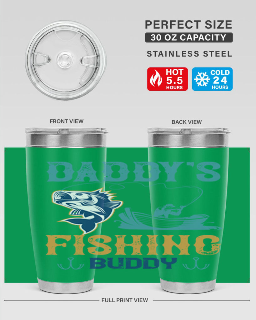 daddy’s fishing buddy 166#- fishing- Tumbler