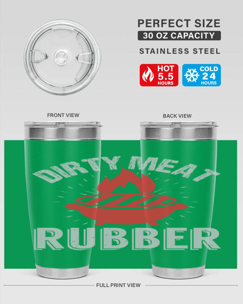 dirty meat rubber 46#- bbq- Tumbler