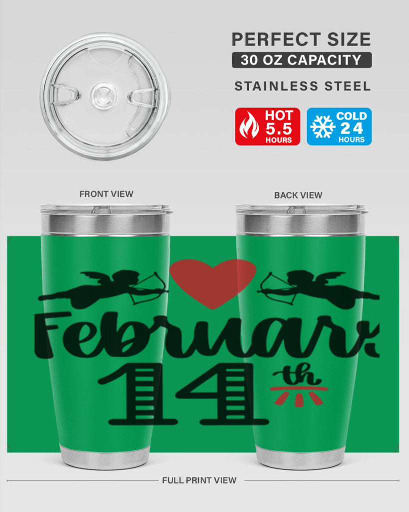 february th 28#- valentines day- Tumbler