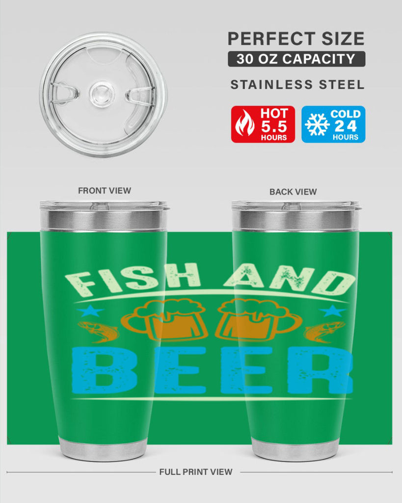 fish and beer 114#- beer- Tumbler