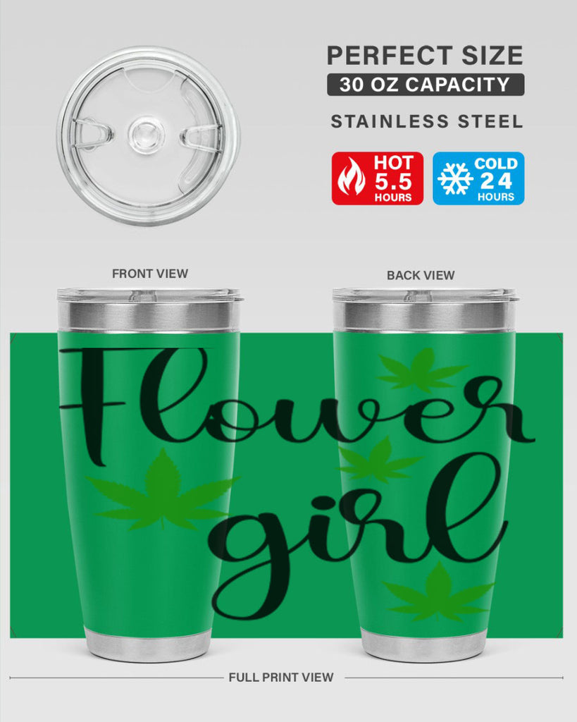 flower girl cannabis 84#- marijuana- Tumbler