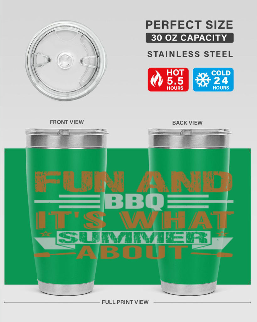 fun and bbq 44#- bbq- Tumbler