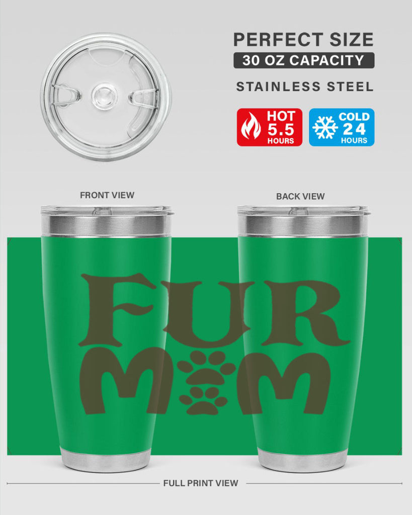 fur mom 266#- mom- Tumbler