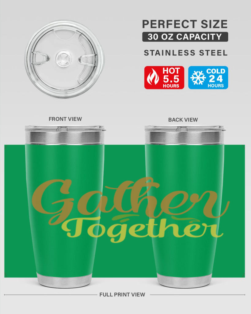 gather together 61#- thanksgiving- Tumbler