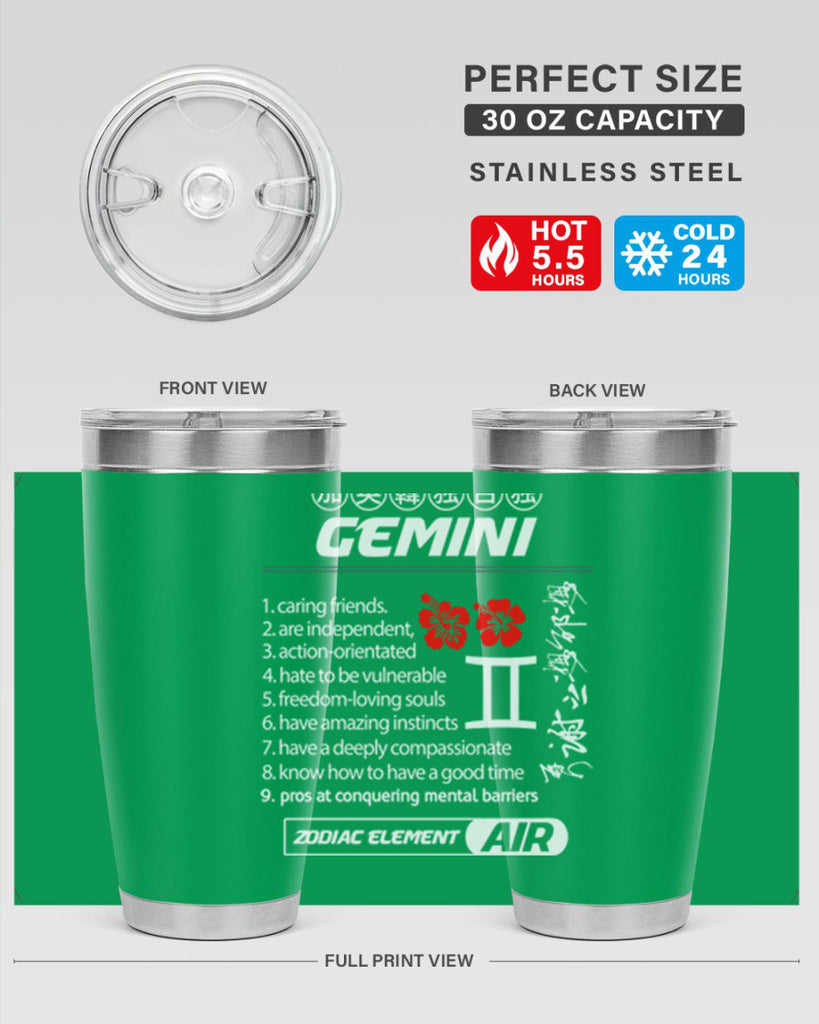 gemini 242#- zodiac- Tumbler