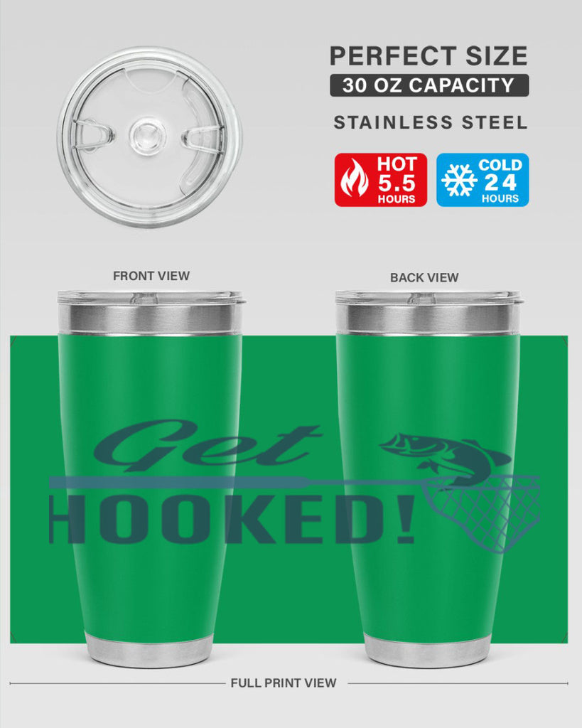 get hooked 133#- fishing- Tumbler